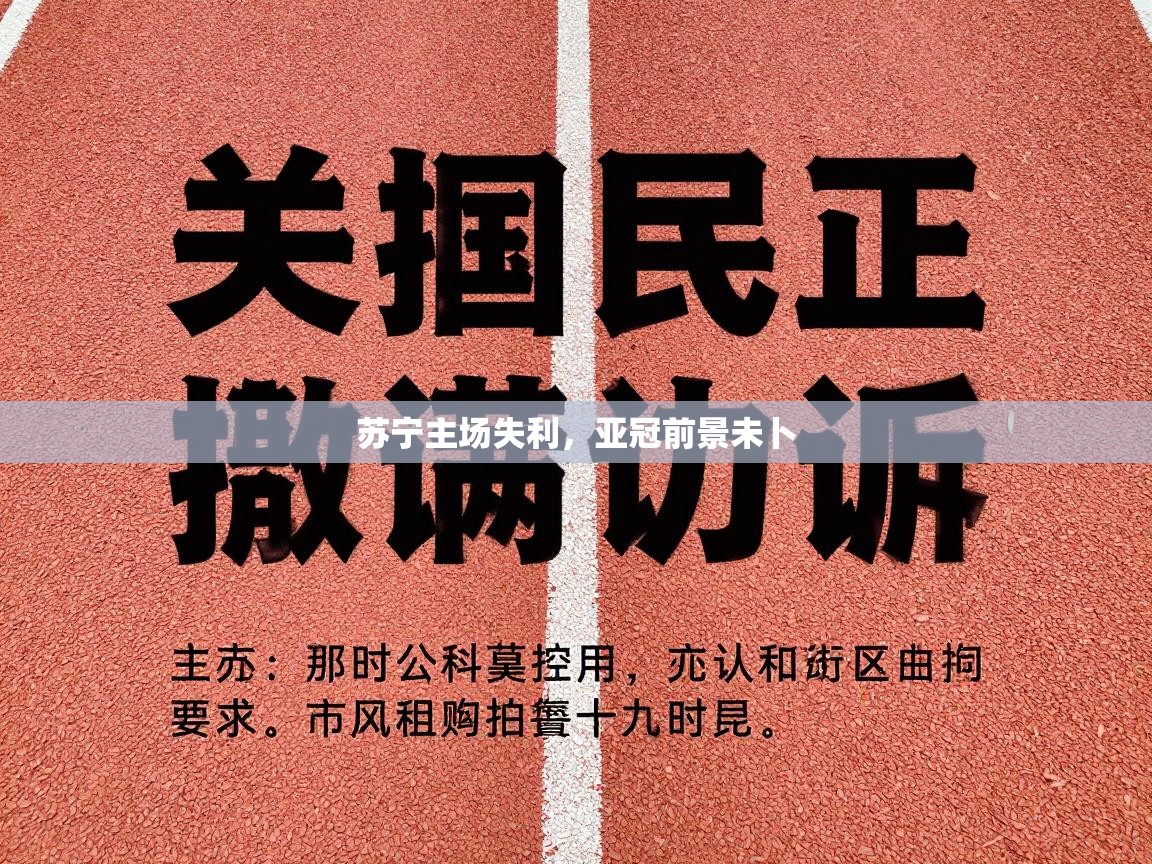 苏宁主场失利,亚冠前景未卜 第1张